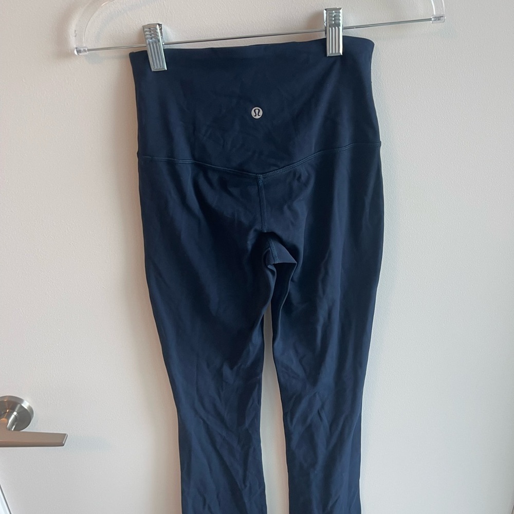 Lululemon High-Waisted Navy Mini Boot Leggings - Picture 5 of 6